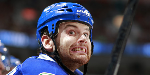 Zack Kassian Breaks Sam Gagner's Jaw