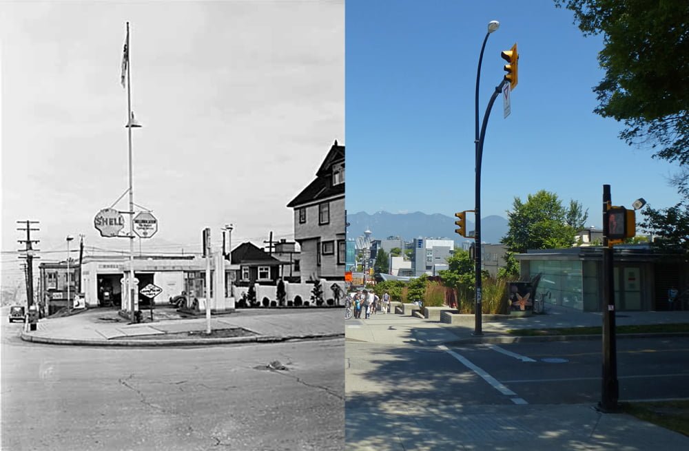 Robson and Cambie Street Circa 1964