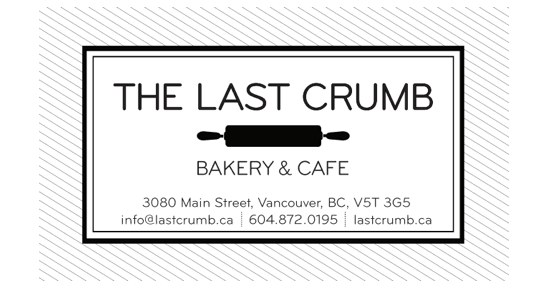 CONTEST: Win A $20 Gift Certificate to The Last Crumb Bakery & Cafe