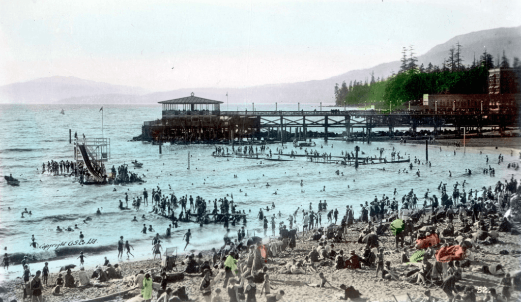 English Bay Beach In The 1930's