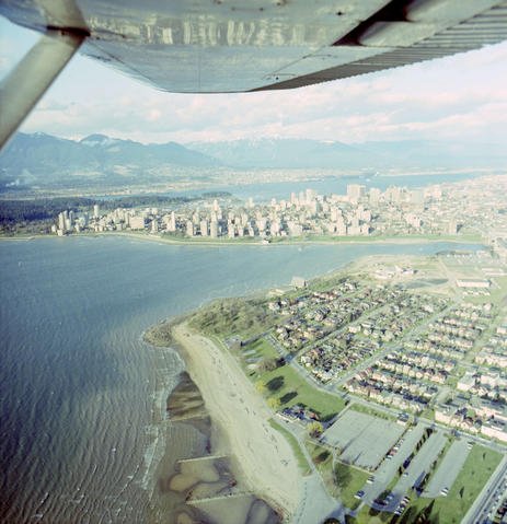 Aerial View of Vancouver In 1970