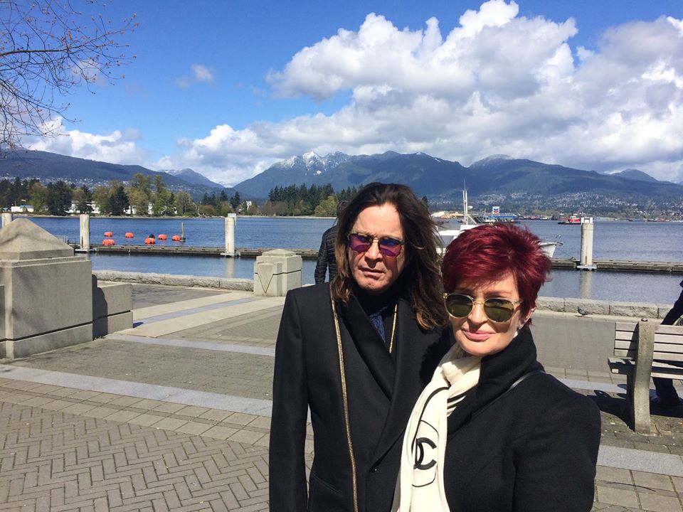 Spotted: Sharon And Ozzy Osbourne In Coal Harbour, Vancouver