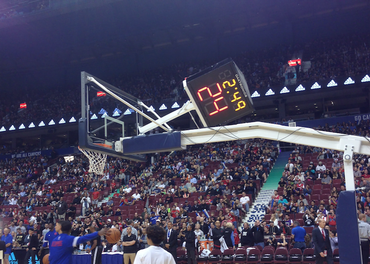 Blake Griffin Breaks Rogers Arena Shot Clock (Photo + Video)