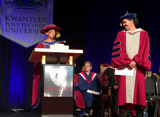 Christine Sinclair Receives Honorary Degree From Kwantlen