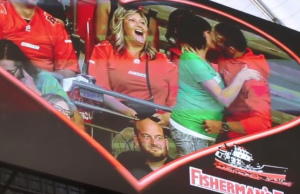 Woman Kisses Stranger During BC Lions “Kiss Cam” Segment