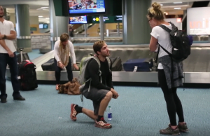 Marriage Proposal Caught On Video At YVR Airport