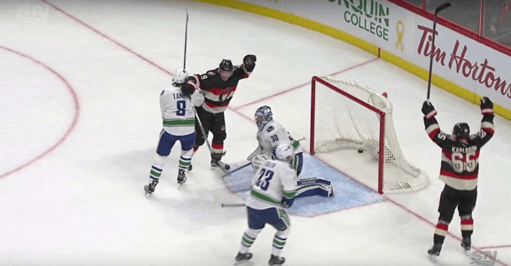 Canucks Lose 3-2 To Sens (Recap + Video)