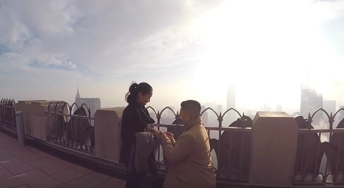 Surrey Couple Has Their ‘New York Minute’ With Surprise Proposal