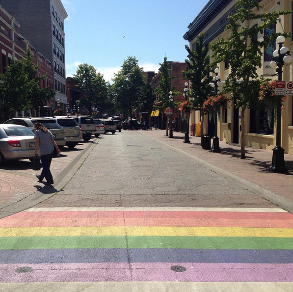 Rainbow Crosswalk British Columbia