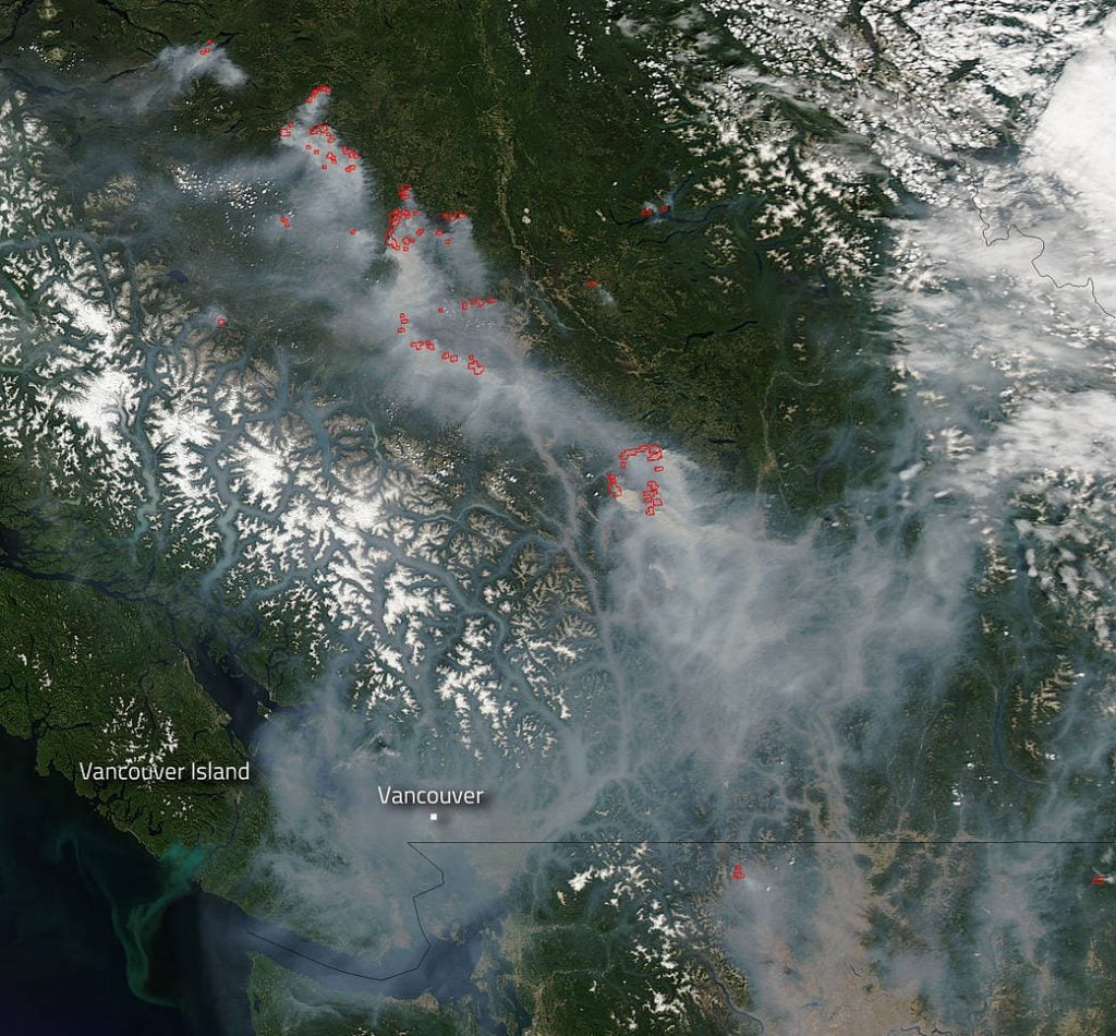 BC Wildfire Smoke Looks Massive From Outer Space