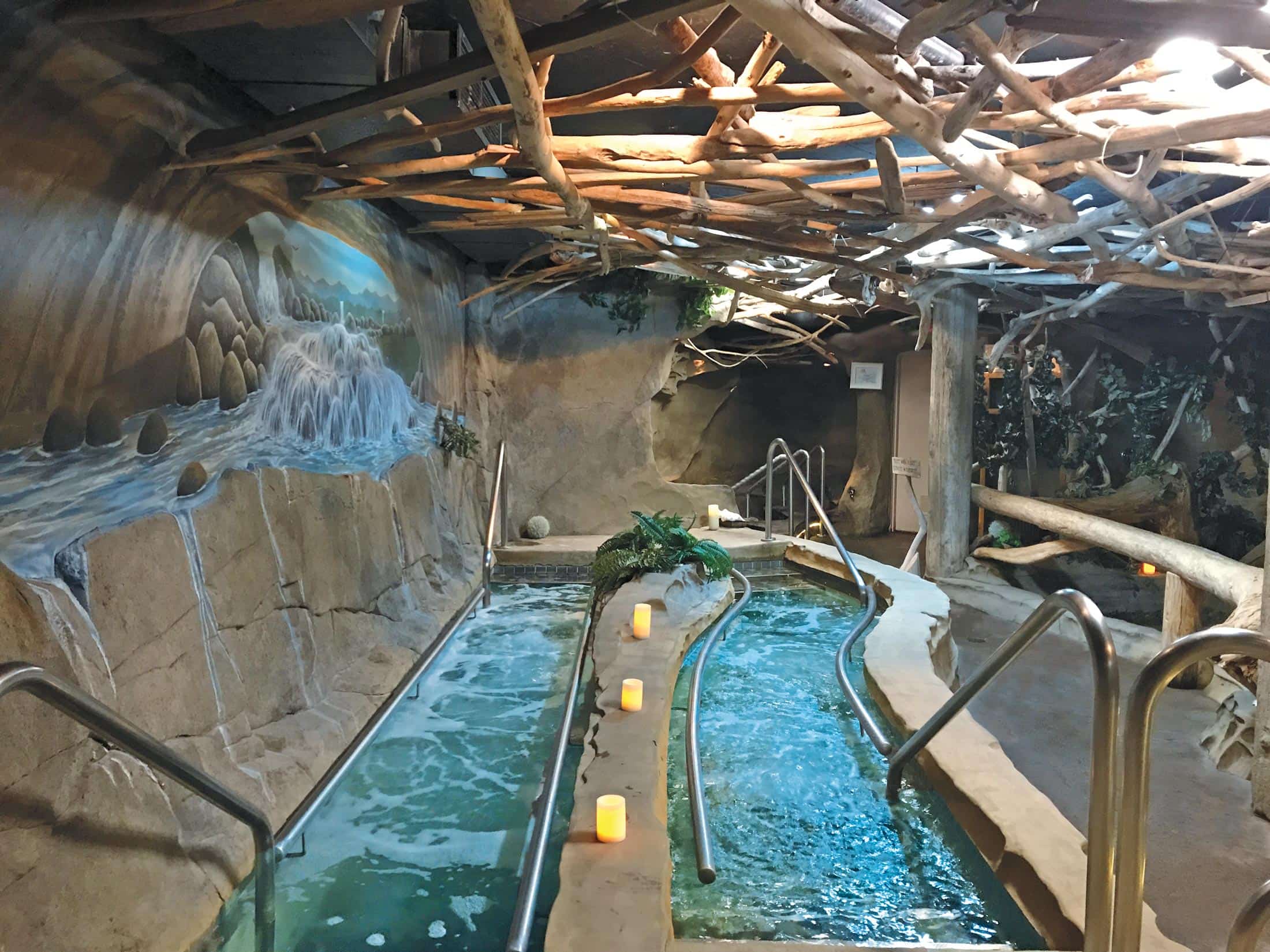 This Lavish Resort In BC Has A Tropical Oasis Complete With Waterfalls