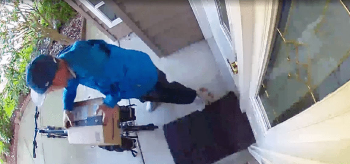 Thief In Richmond Steals Package Directly From Doorstep (VIDEO)