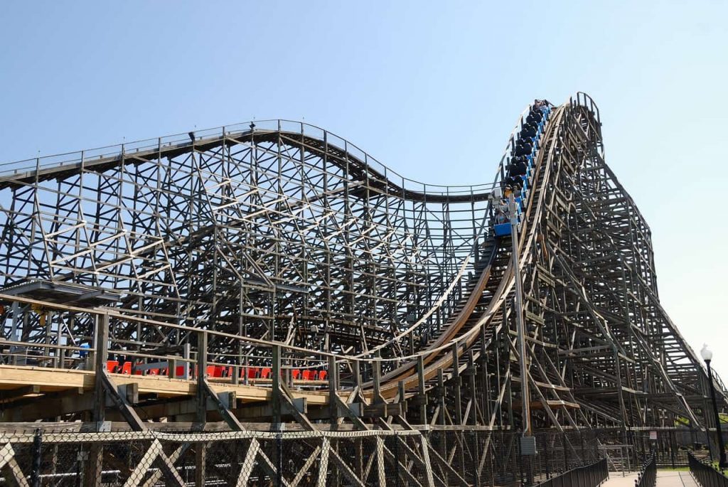 Playland wooden coaster