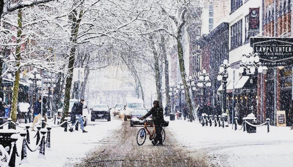Snowing In Vancouver