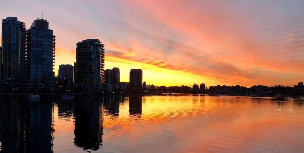 sunrise in Vancouver