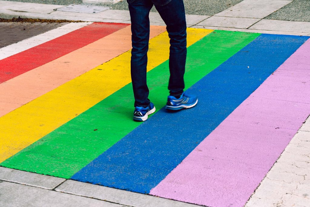 rainbow crosswalk