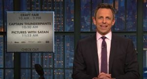 “Pictures With Satan”: BC Newspaper Typo Goes Viral Due To Seth Meyers  (VIDEO)
