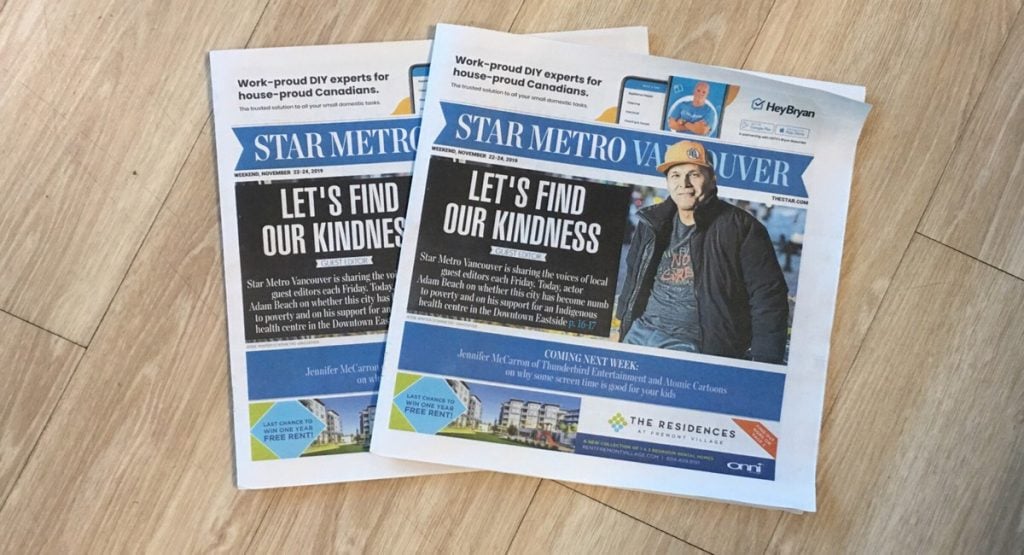 Toronto Star Metro Vancouver Newspaper