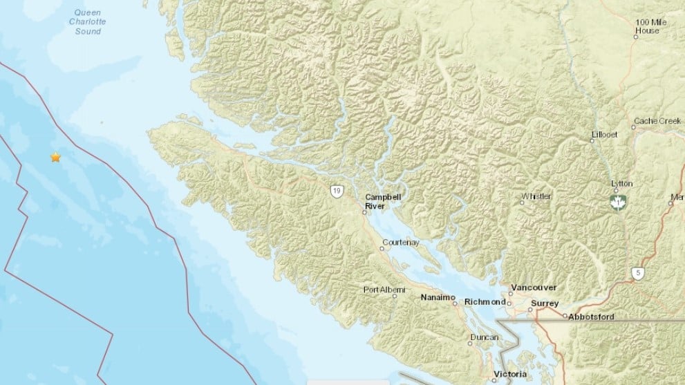 Port Hardy Earthquake December 23, 2019