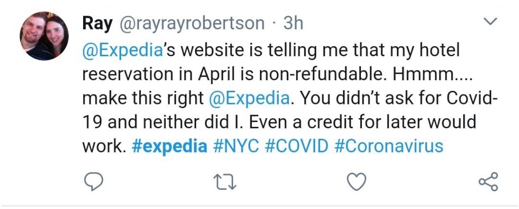 Expedia nonrefundable hotel reso