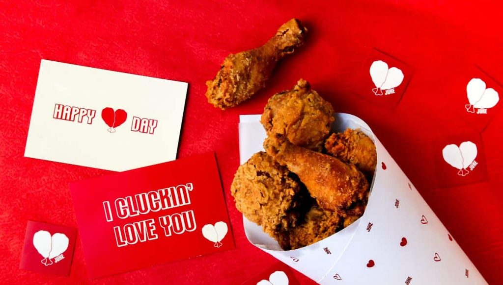 Juke fried chicken bouquet Valentine's Day