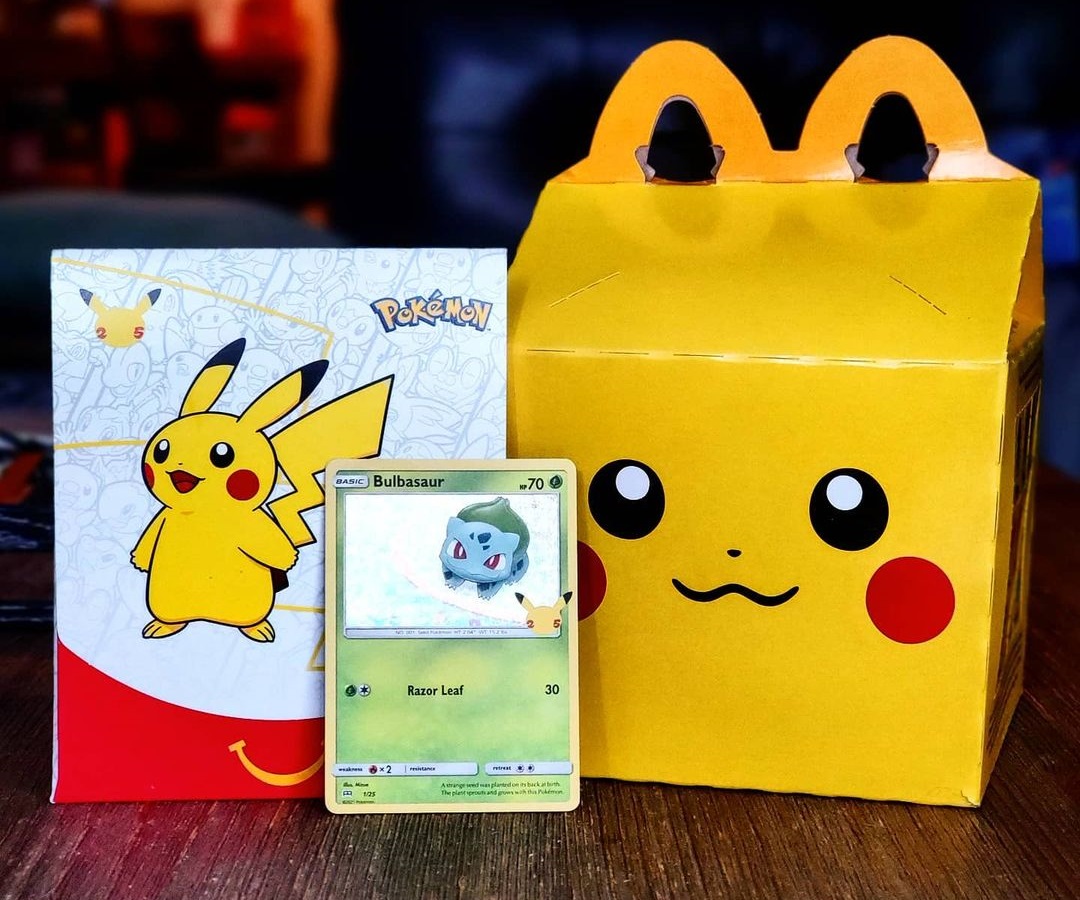 McDonald's 2021 Pokemon Pikachu Happy Meal Box Brand New Never Used 