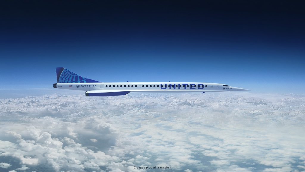 united airlines supersonic jet