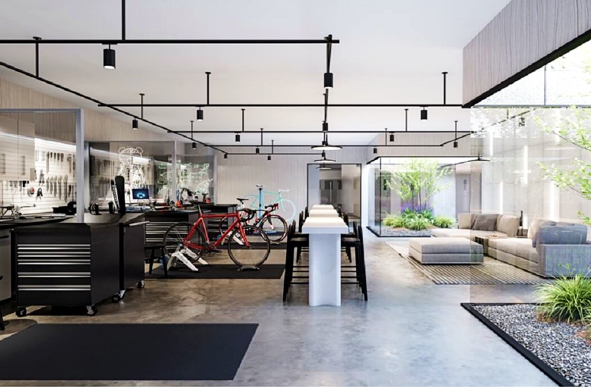 concord metrotown indoor bike lounge