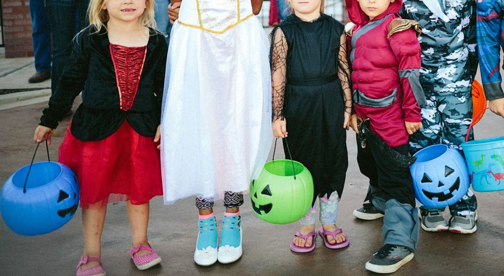 blue buckets halloween autism