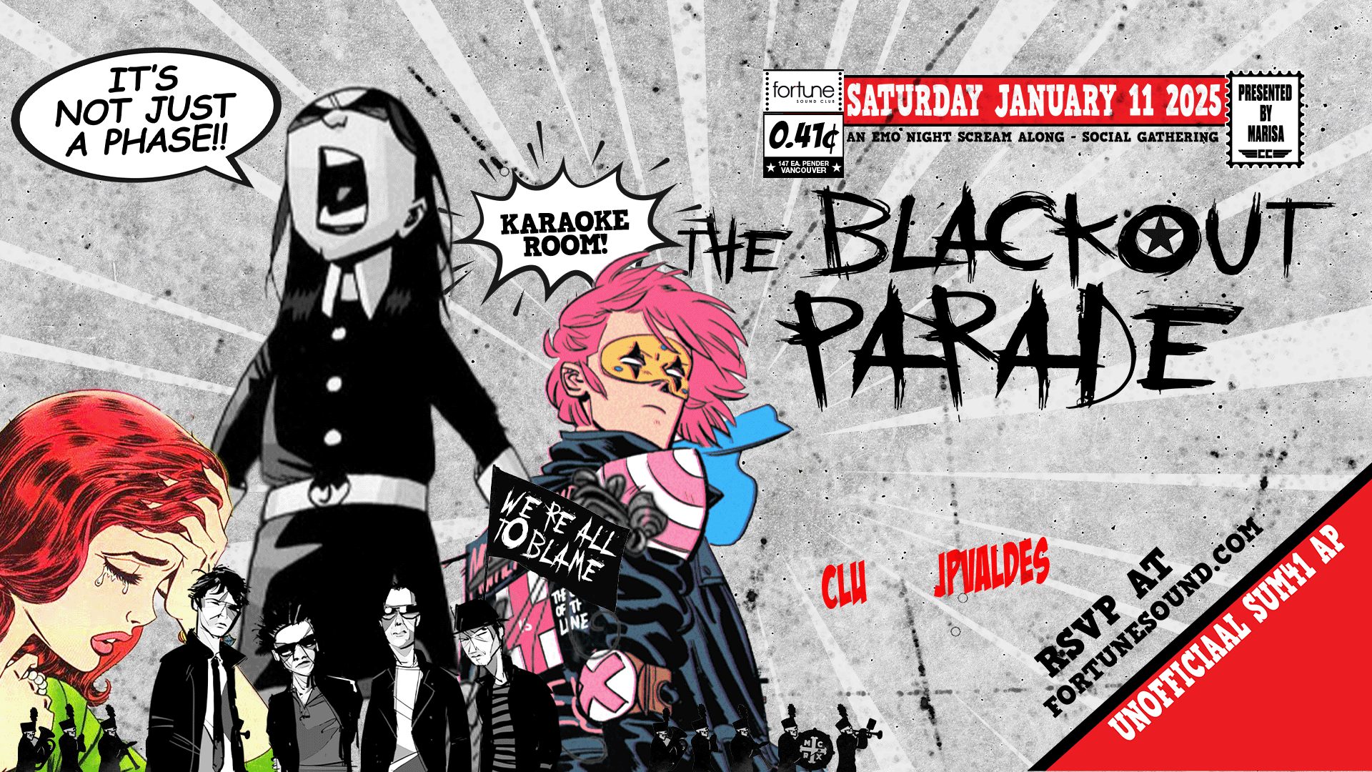 EMO Night at Fortune Sound: Vancouver's Unofficial Sum 41 Afterparty