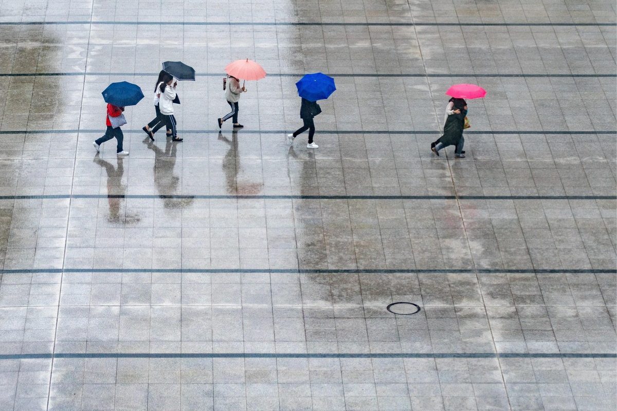 Walking in Rain