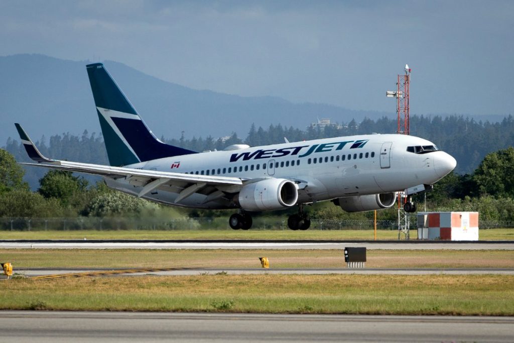 westjet fire