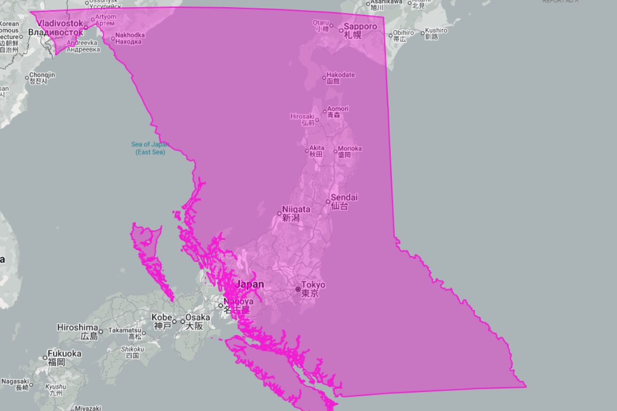 british columbia size