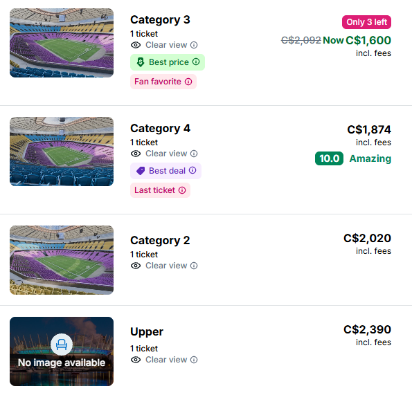 vancovuer world cup tickets