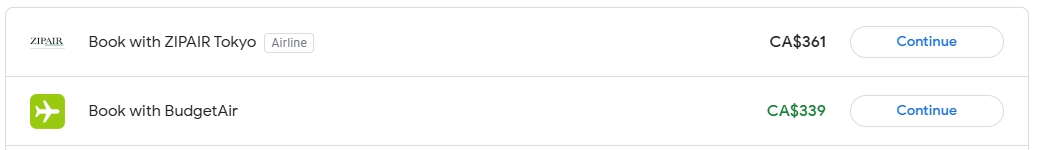 vancouver tokyo flights