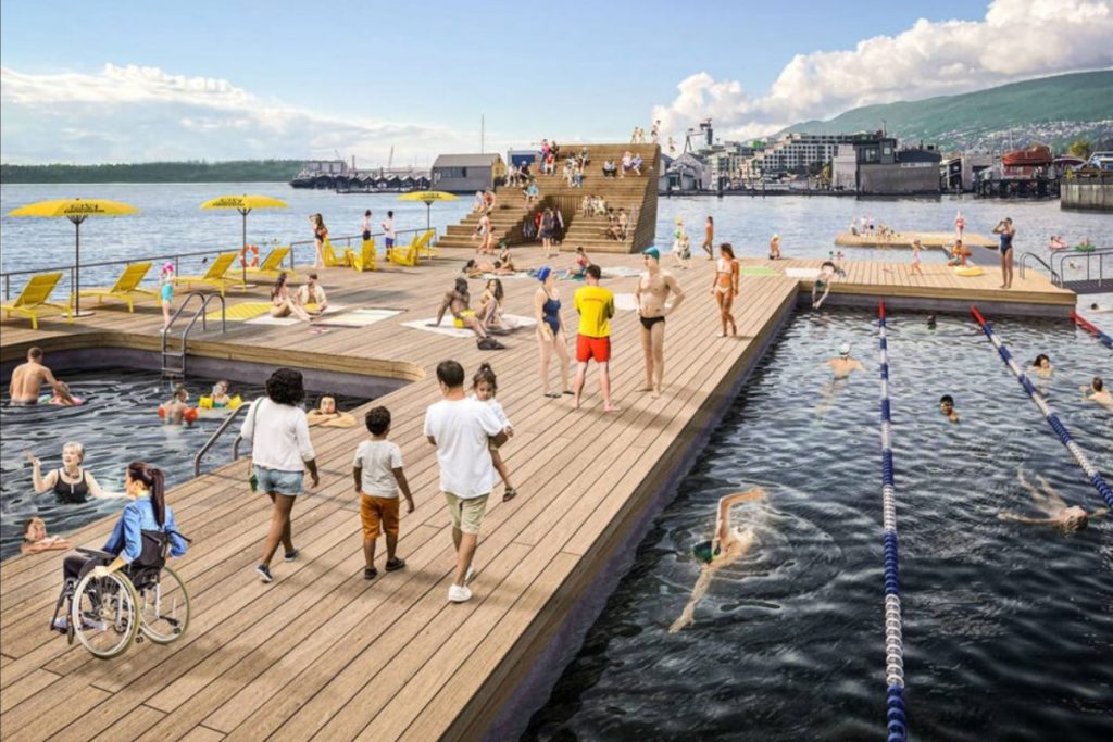 north vancouver swimming deck