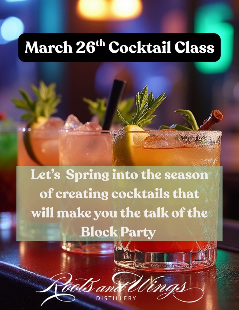 springtime sips cocktail class