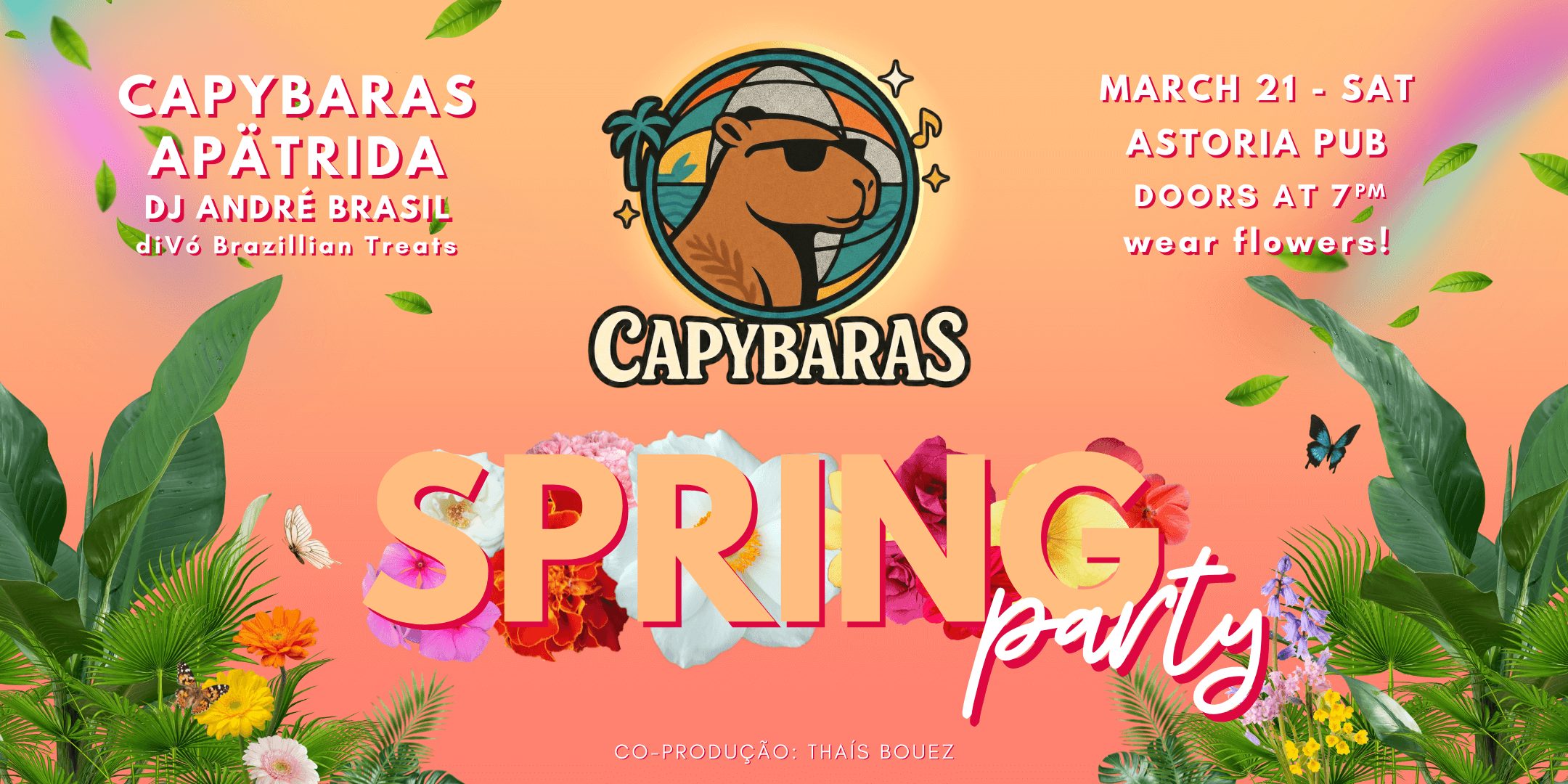 capybaras spring party