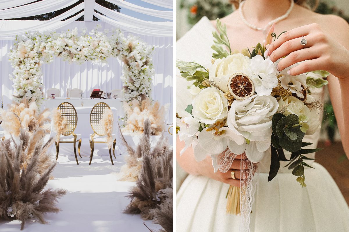 all dressed in white