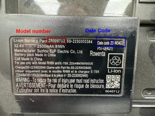 Rowenta Recall