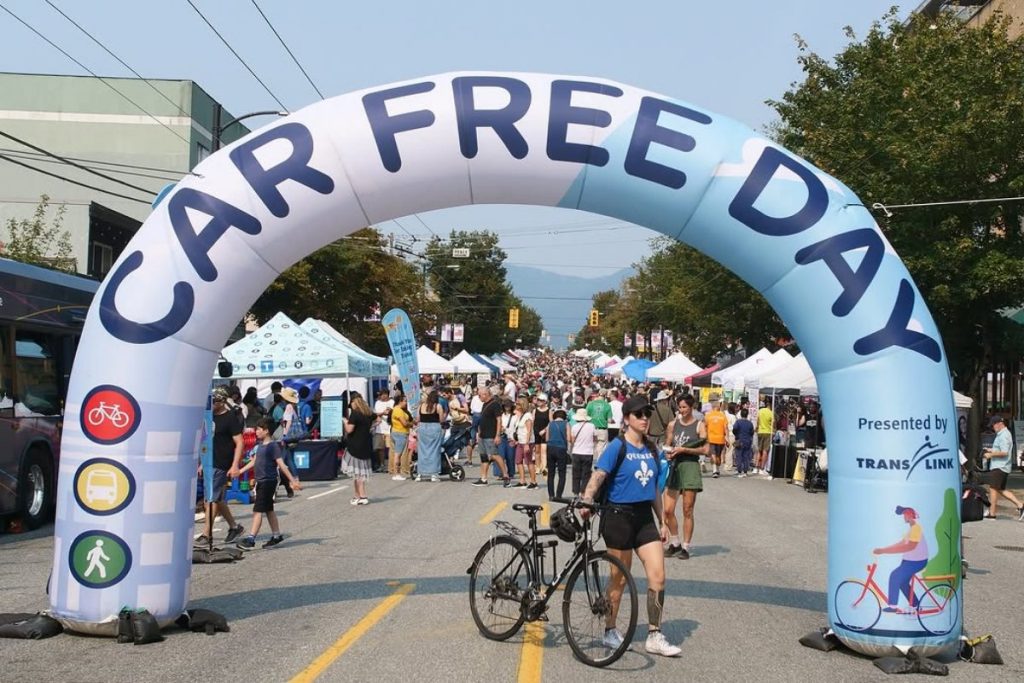 car free day commercial drive