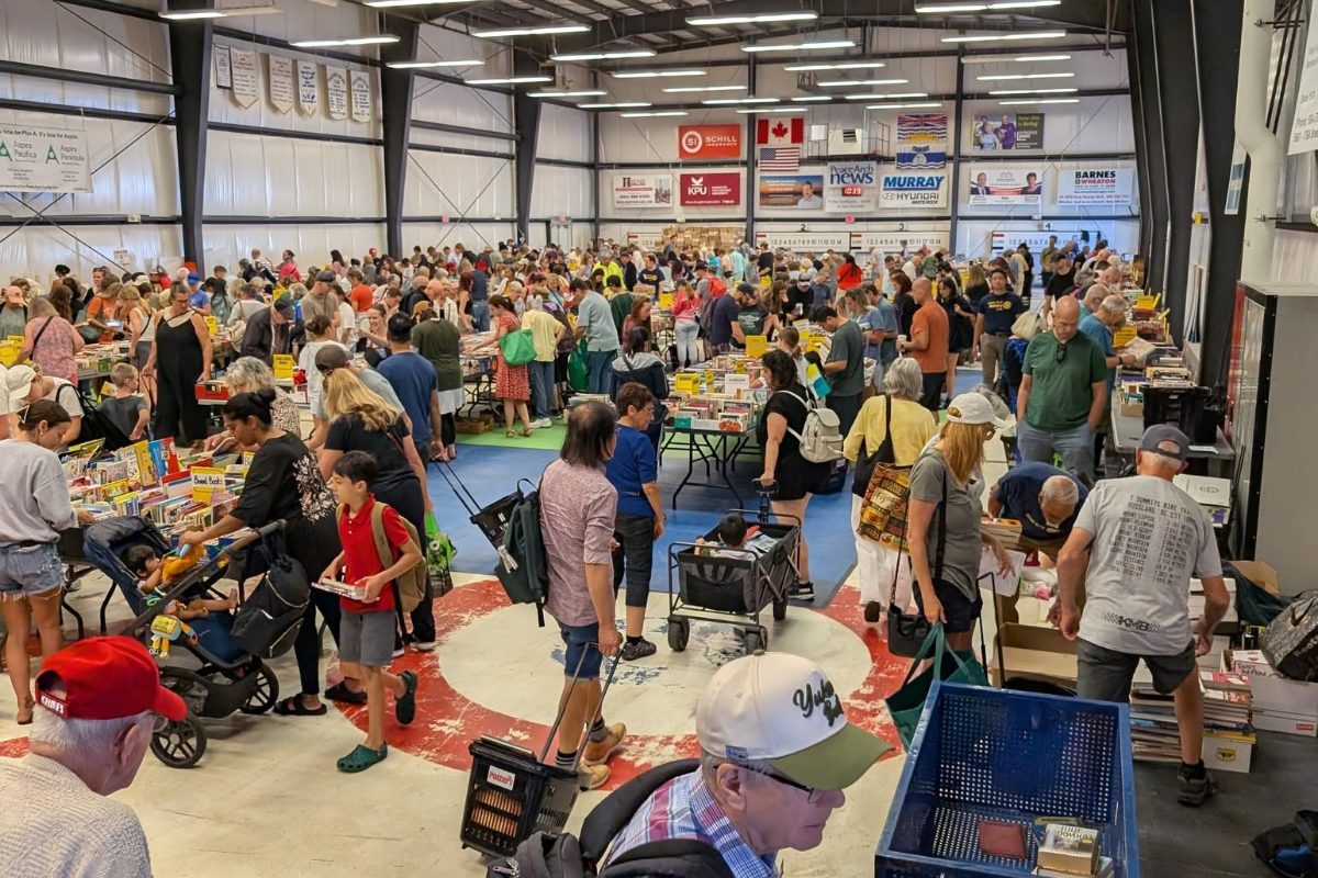 white rock book sale