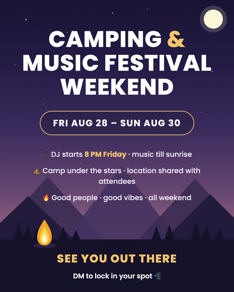 camping music festival