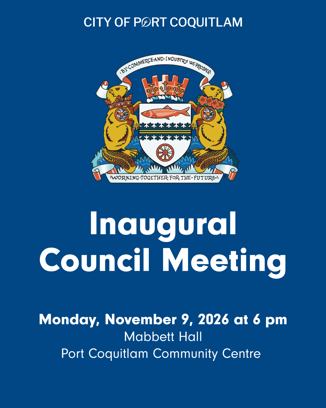 Port Coquitlam Council Inauguration