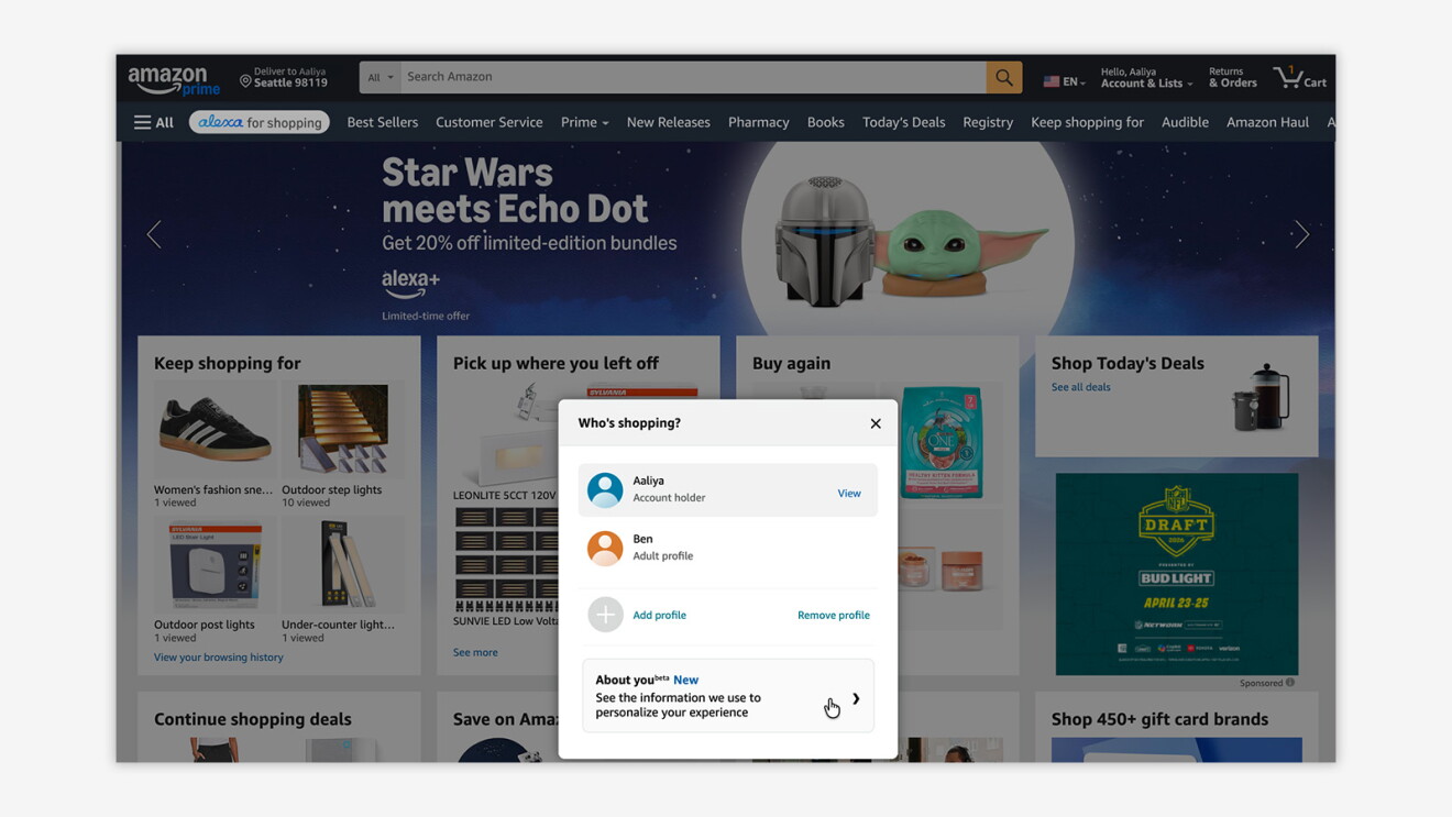 amazon about you